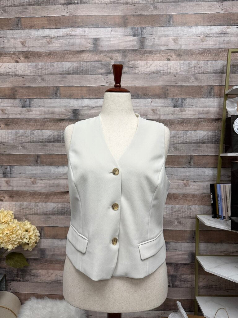 Spanx Cream Button Down Vest