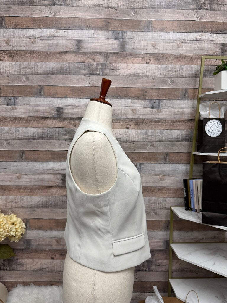 Spanx Cream Button Down Vest