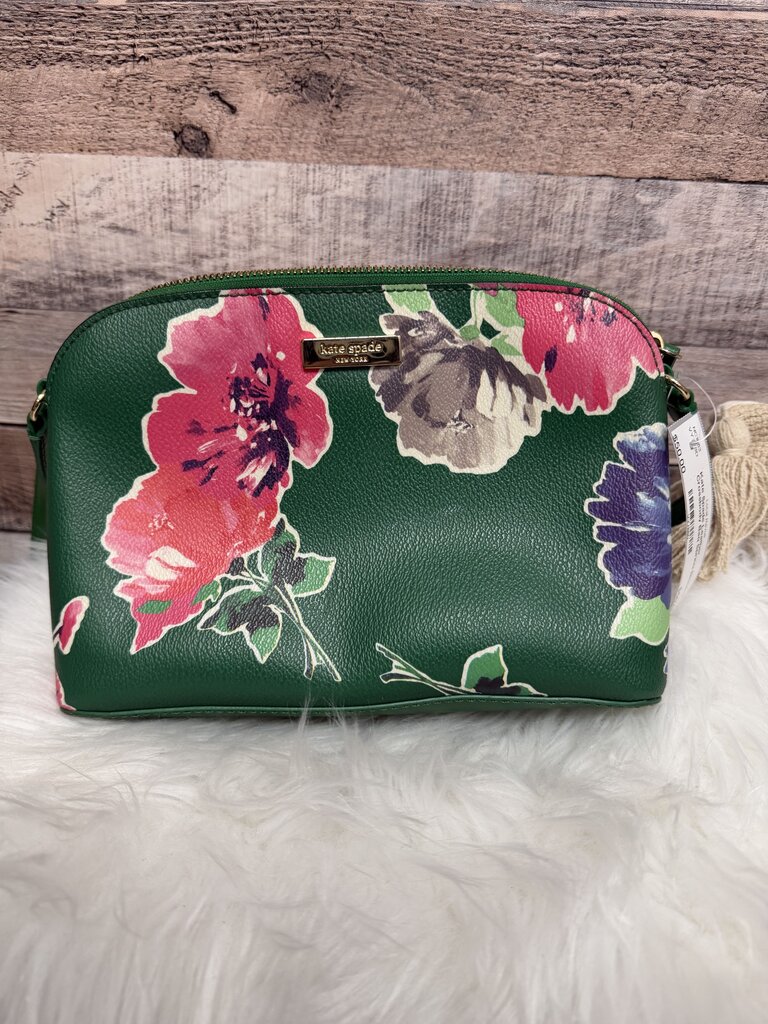 Kate Spade Leather Crossbody Bag Spring Blooms Floral Print