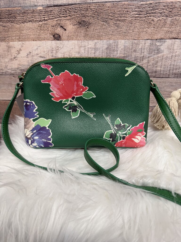 Kate Spade Leather Crossbody Bag Spring Blooms Floral Print