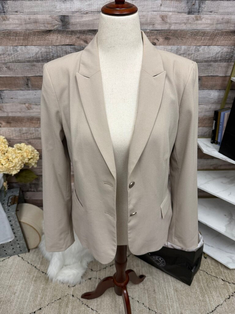 Calvin Klein Brown Blazer With Silver Buttons