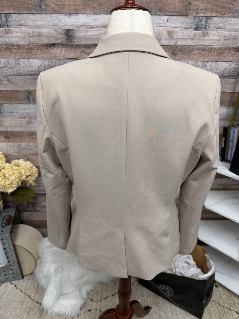 Calvin Klein Brown Blazer With Silver Buttons