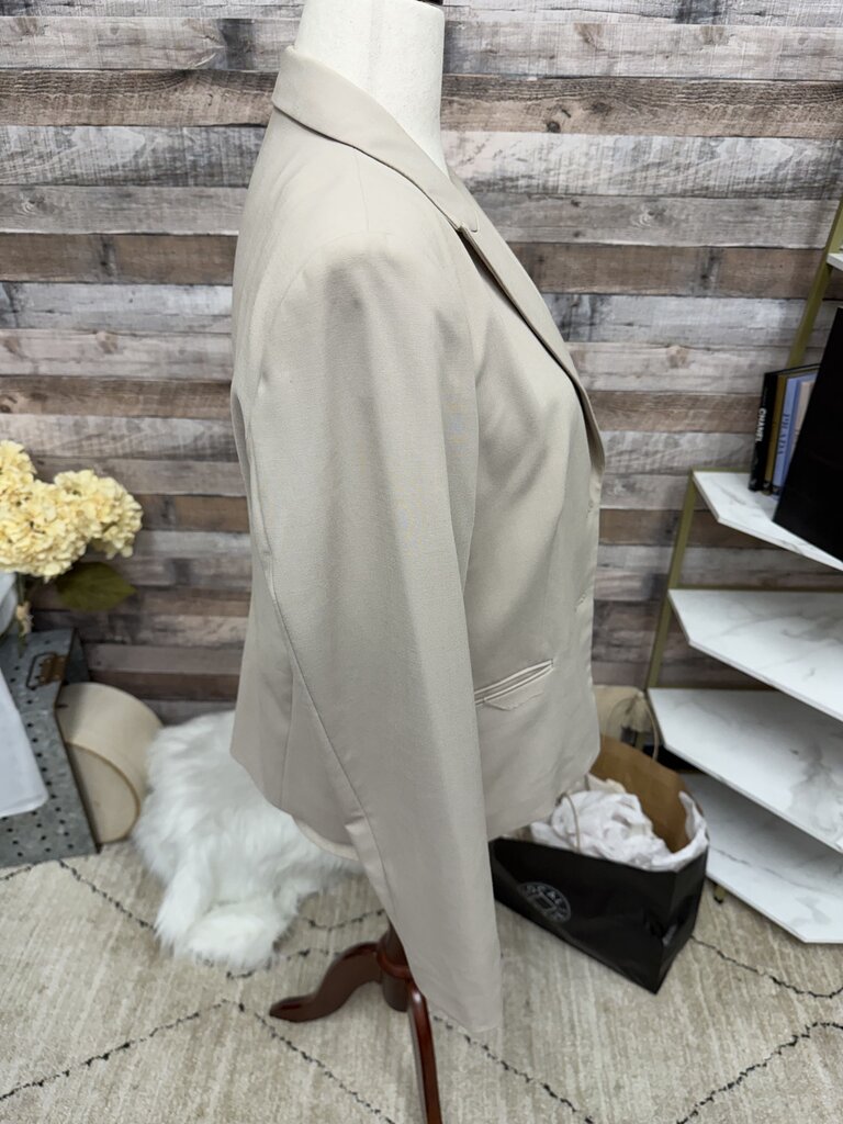 Calvin Klein Brown Blazer With Silver Buttons