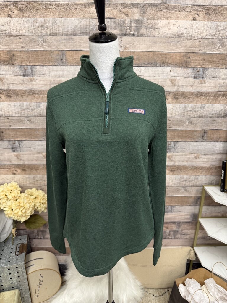 Vineyard Vines Green Fleece Pullover