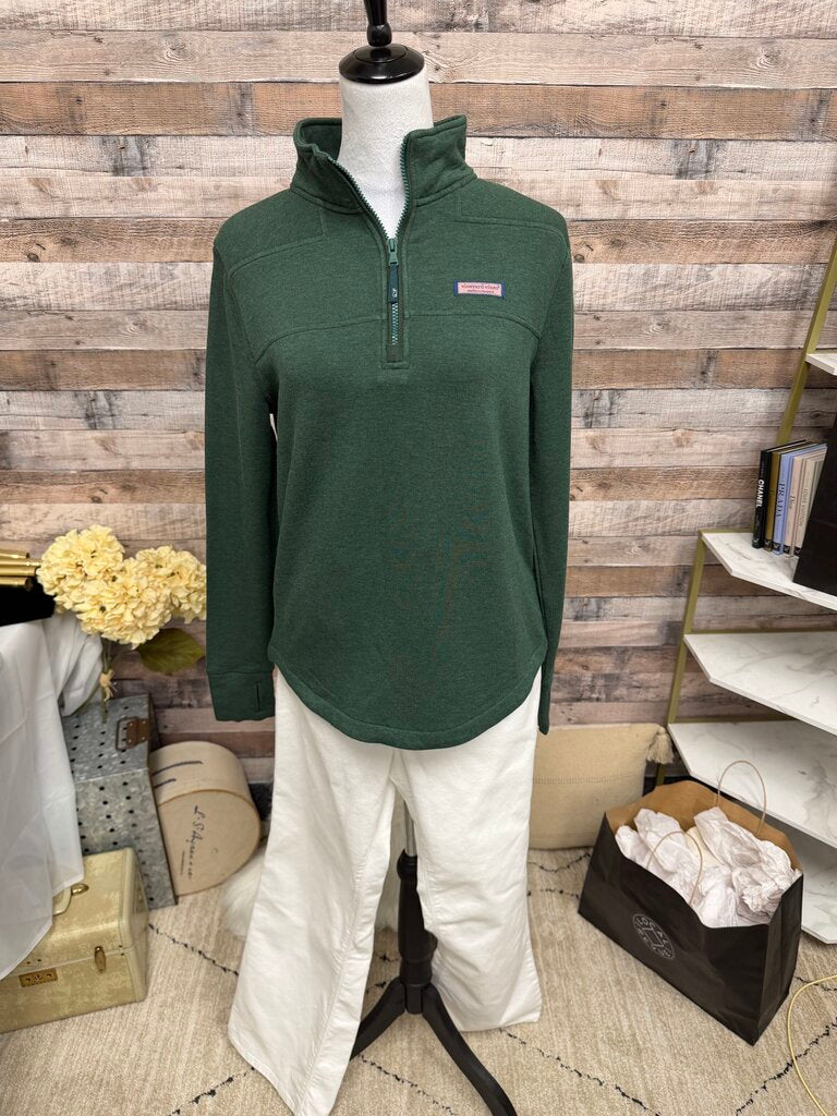Vineyard Vines Green Fleece Pullover