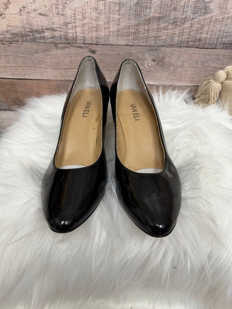 VANELi Black Leather Pumps