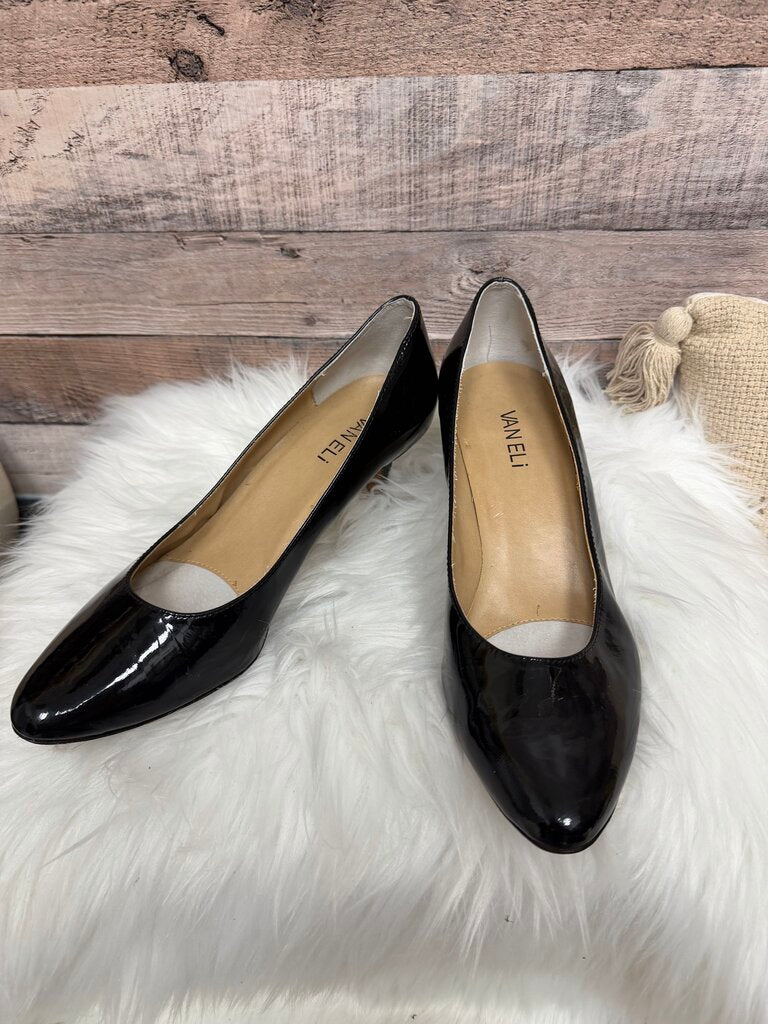 VANELi Black Leather Pumps