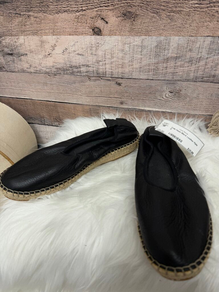 Cole Haan Black Leather Flats