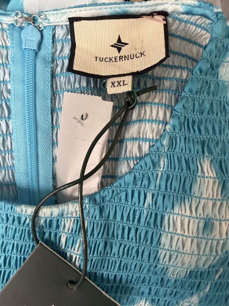 NWT Tuckernuck Turquoise Tiered Floral Maxi