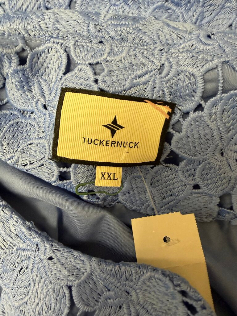 Tuckernuck Jamie Blue Lace 3/4 Sleeve Dress
