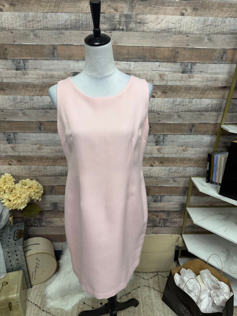 Kasper Pink Sheath Sleeveless Dress