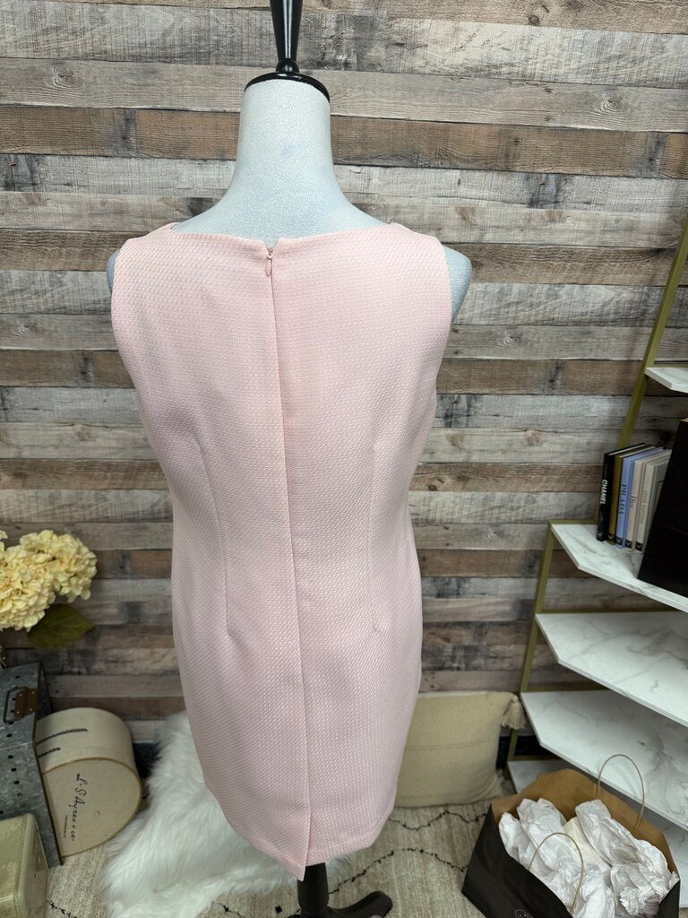 Kasper Pink Sheath Sleeveless Dress