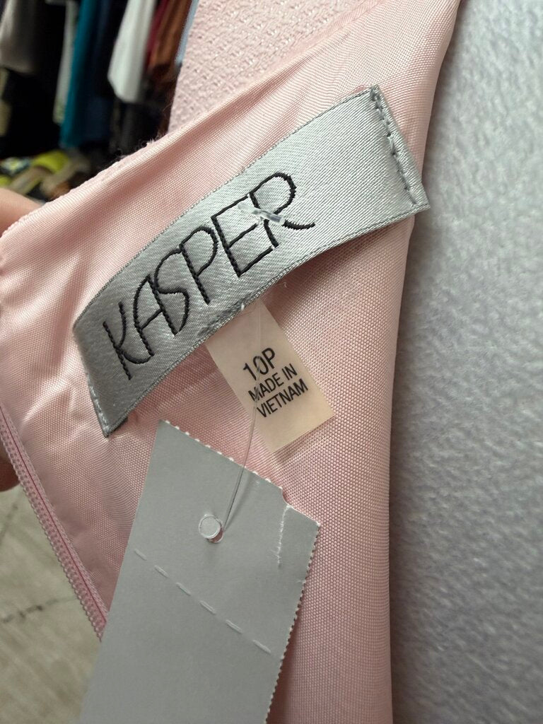 Kasper Pink Sheath Sleeveless Dress