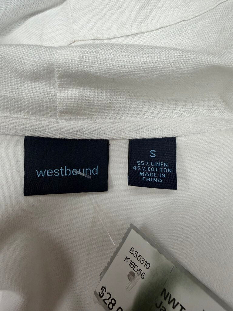 NWT Westbound White Linen Jacket