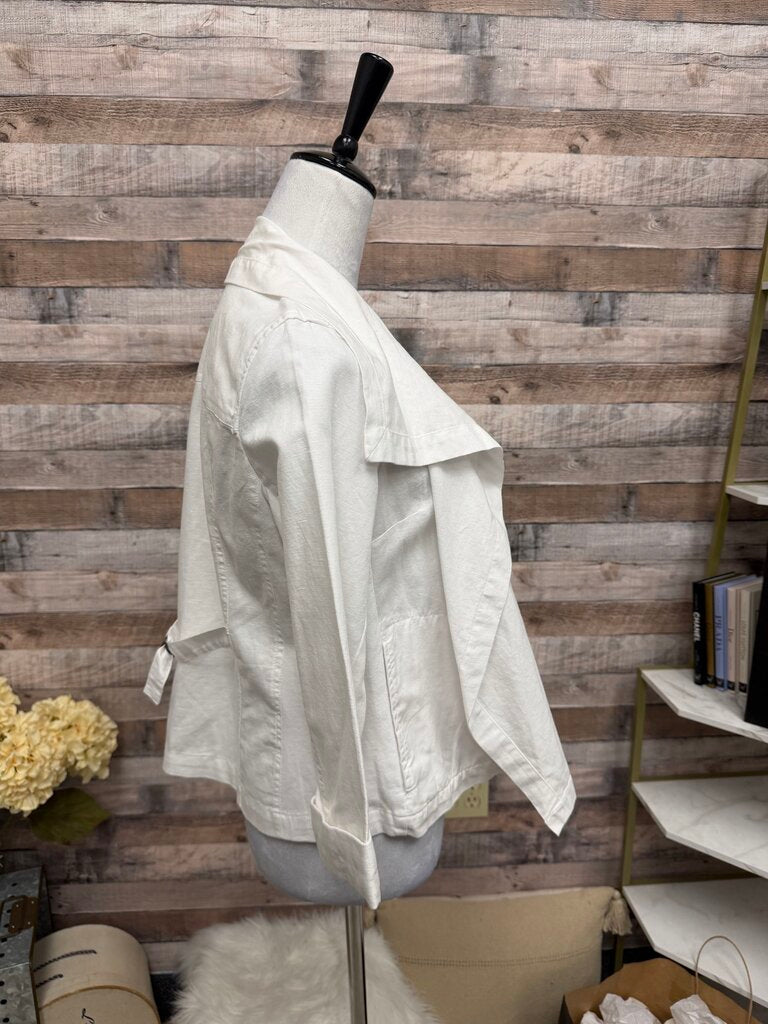 NWT Westbound White Linen Jacket