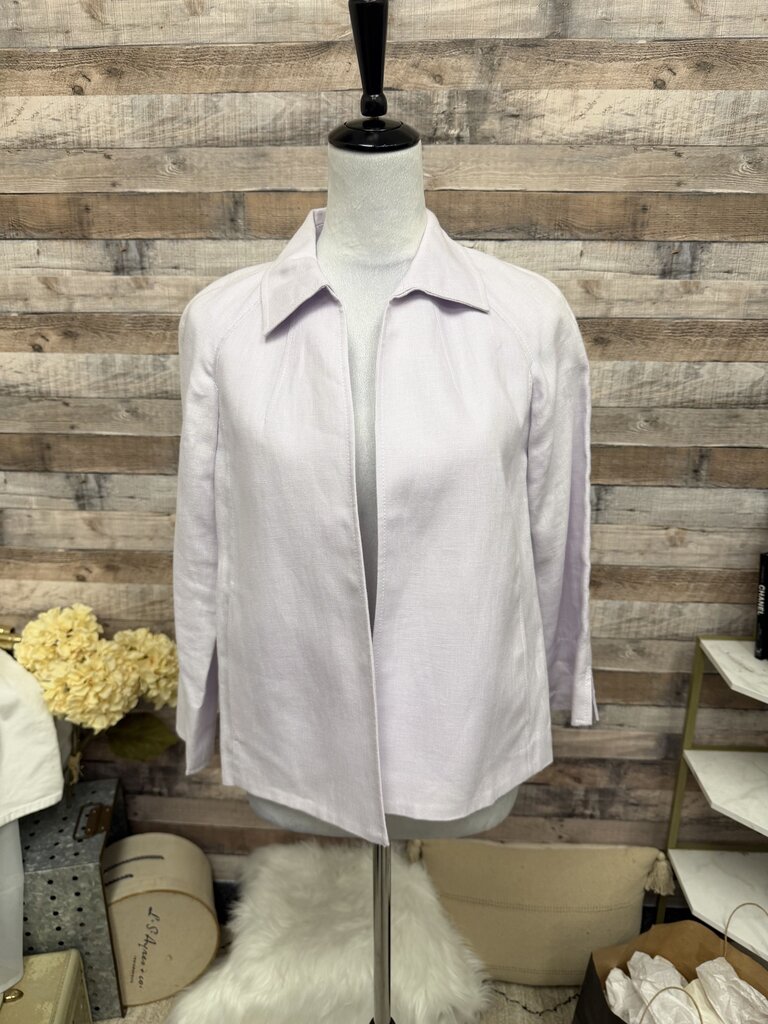 NWT Talbots Lilac Irish Linen Jacket