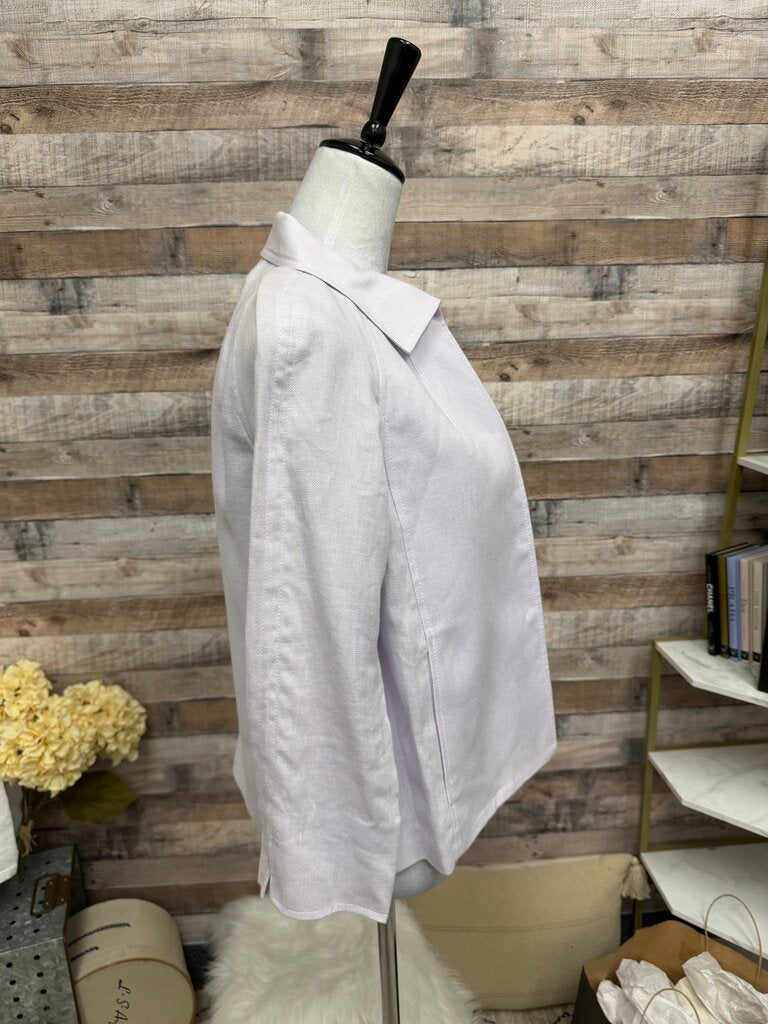 NWT Talbots Lilac Irish Linen Jacket