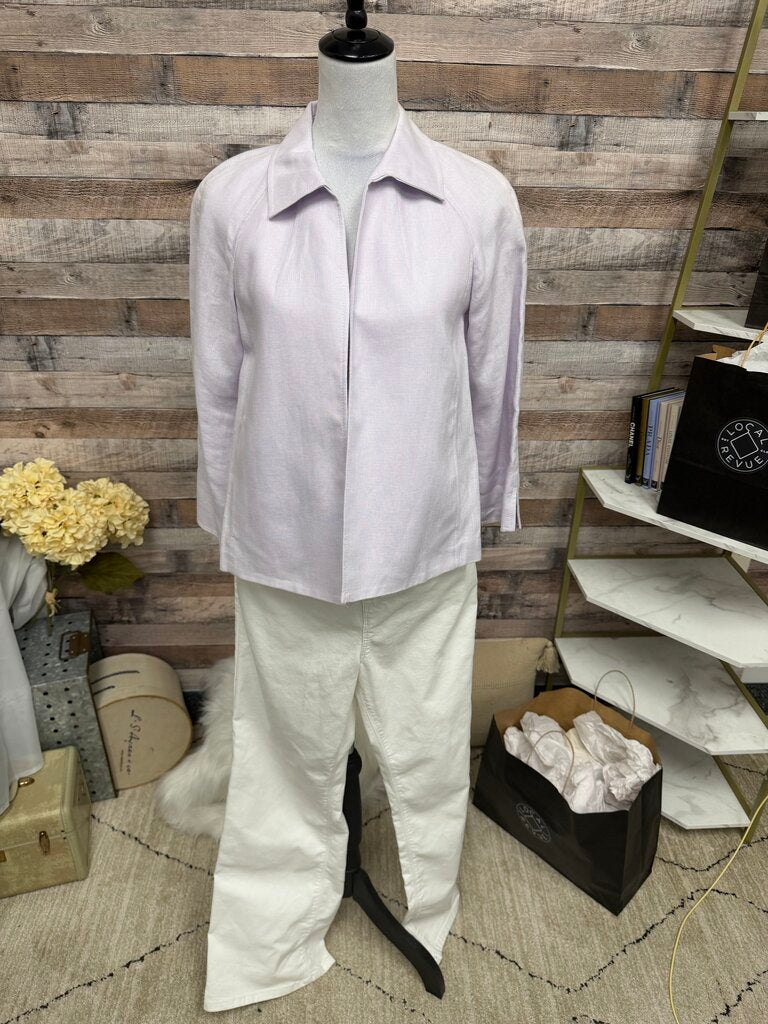 NWT Talbots Lilac Irish Linen Jacket