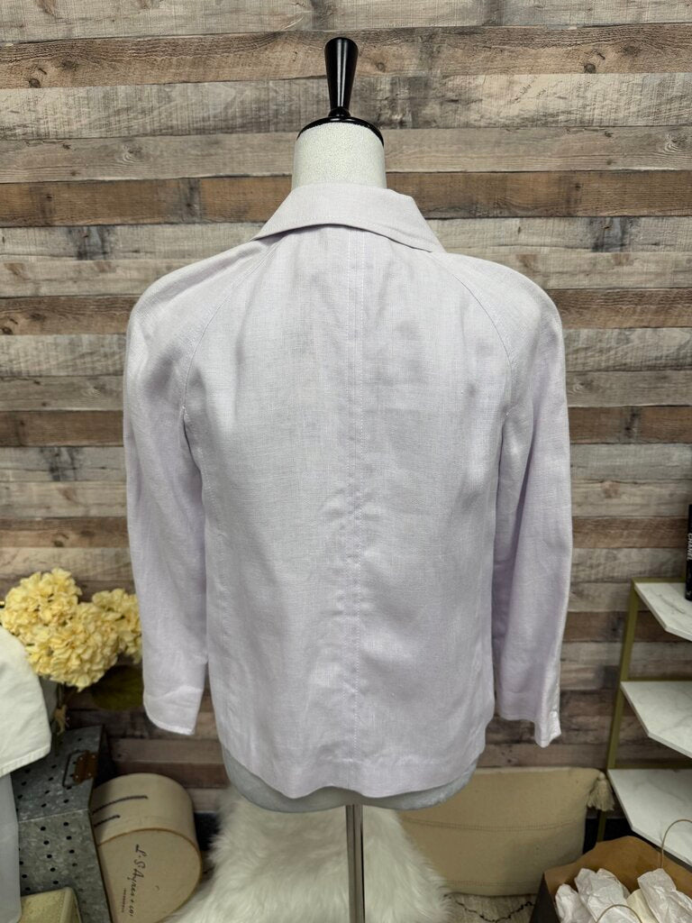 NWT Talbots Lilac Irish Linen Jacket