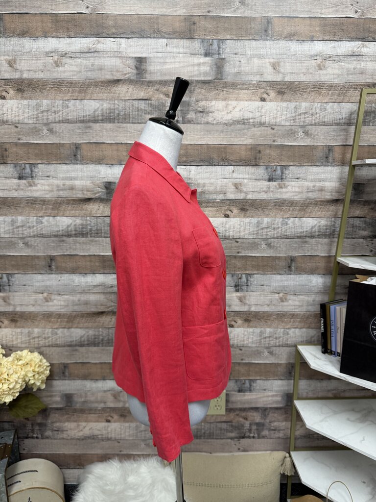 Talbot's Irish Linen Pink/Red Blazer