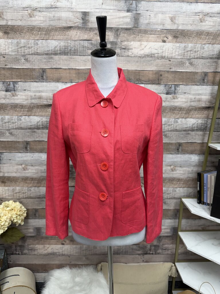 Talbot's Irish Linen Pink/Red Blazer