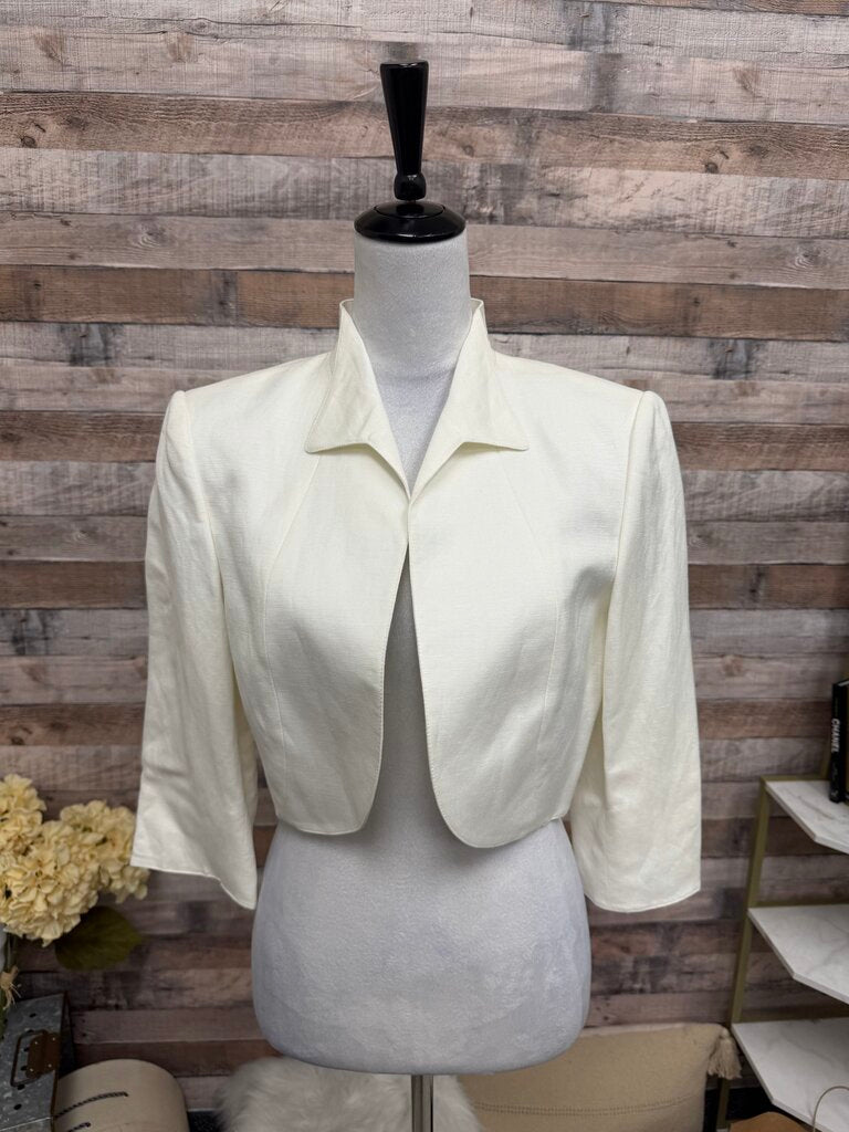 Alex Marie White Cropped Jacket