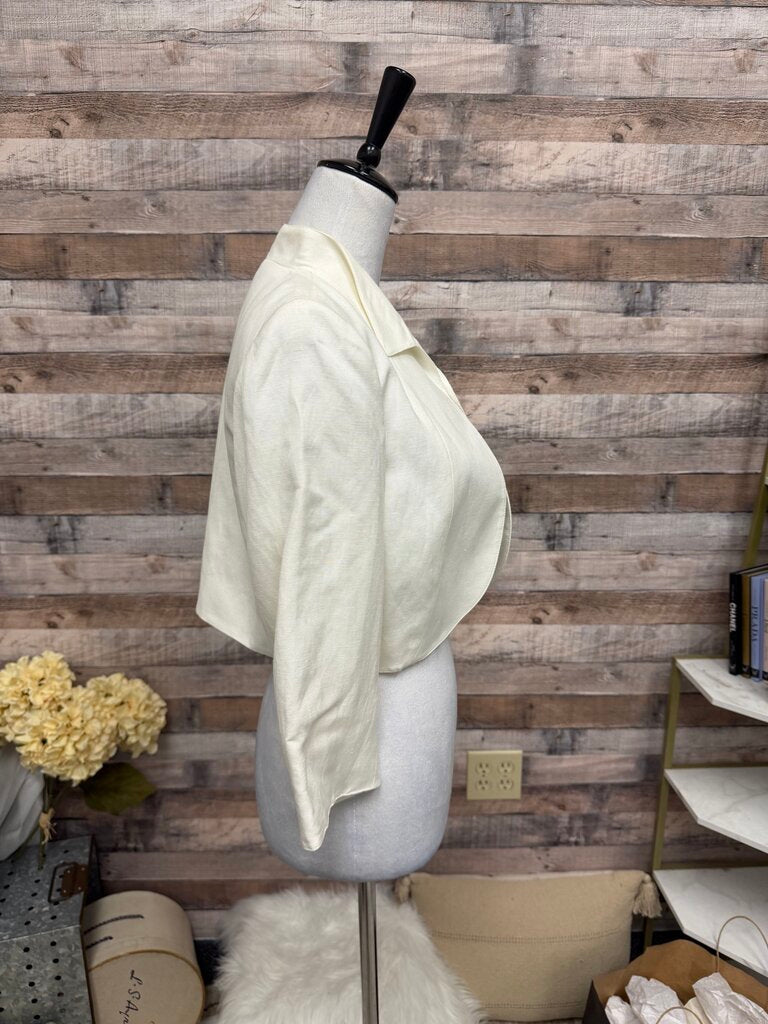 Alex Marie White Cropped Jacket