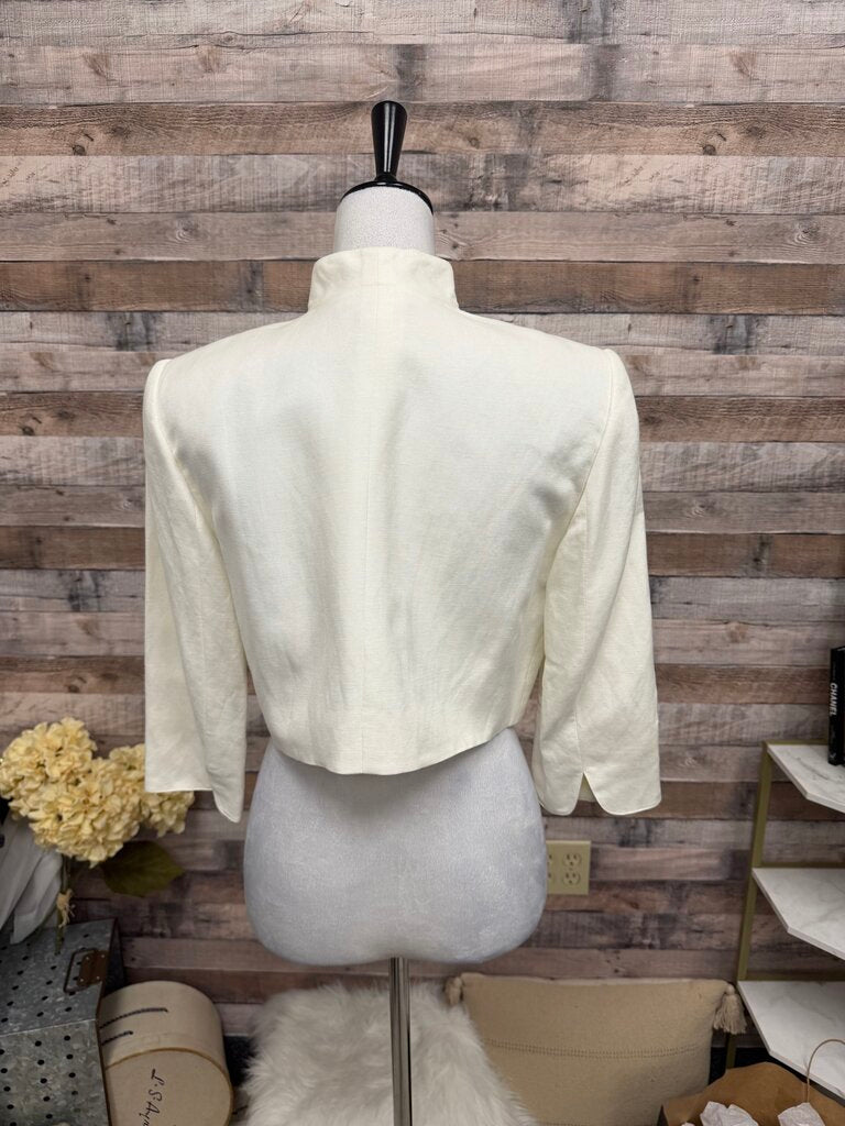 Alex Marie White Cropped Jacket