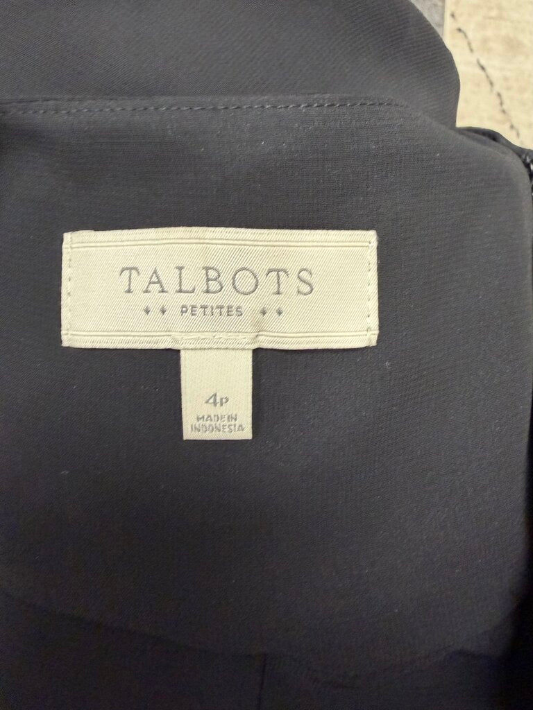 NWT Talbots Black Ruffle Tiered Skirt
