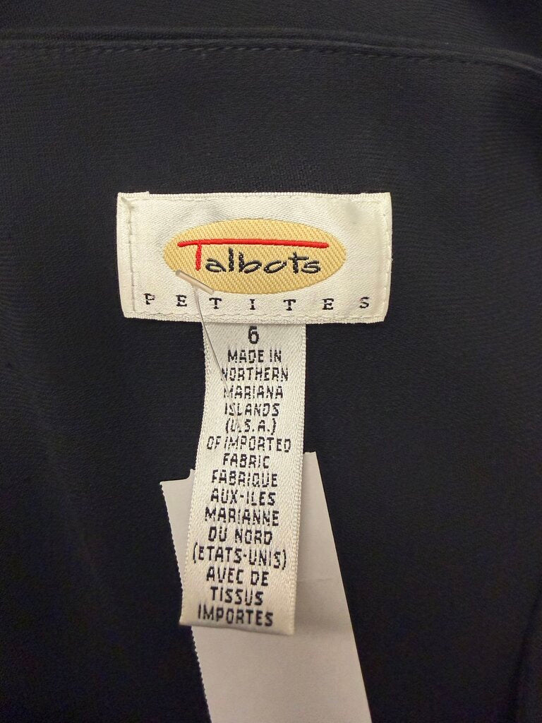 Talbots Sleeveless Fitted Zip Side Top