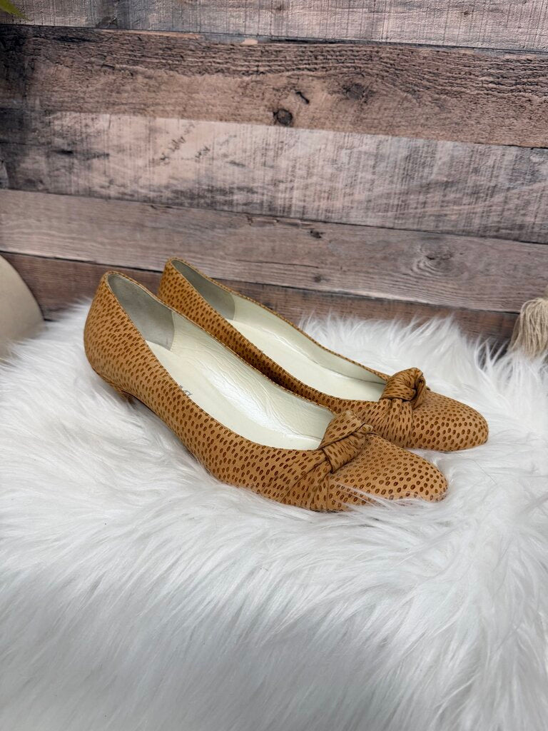 Beltrami Animal Print Knotted Detail Kitten Heel