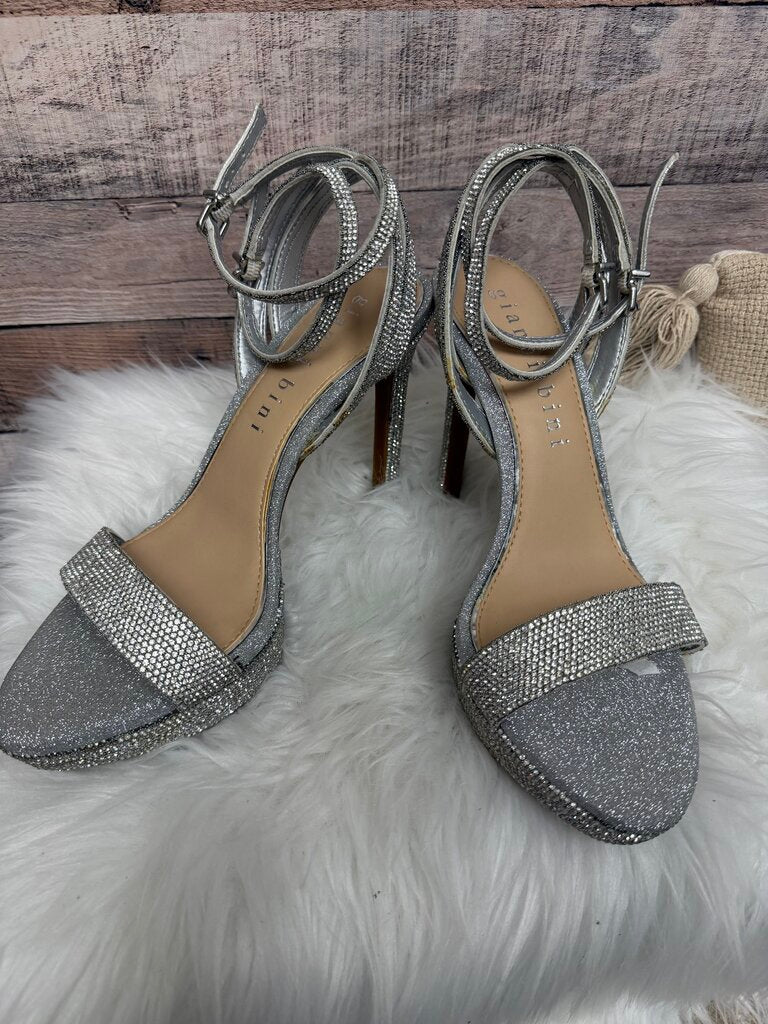 Gianni Bini Silver Embellished High Heels