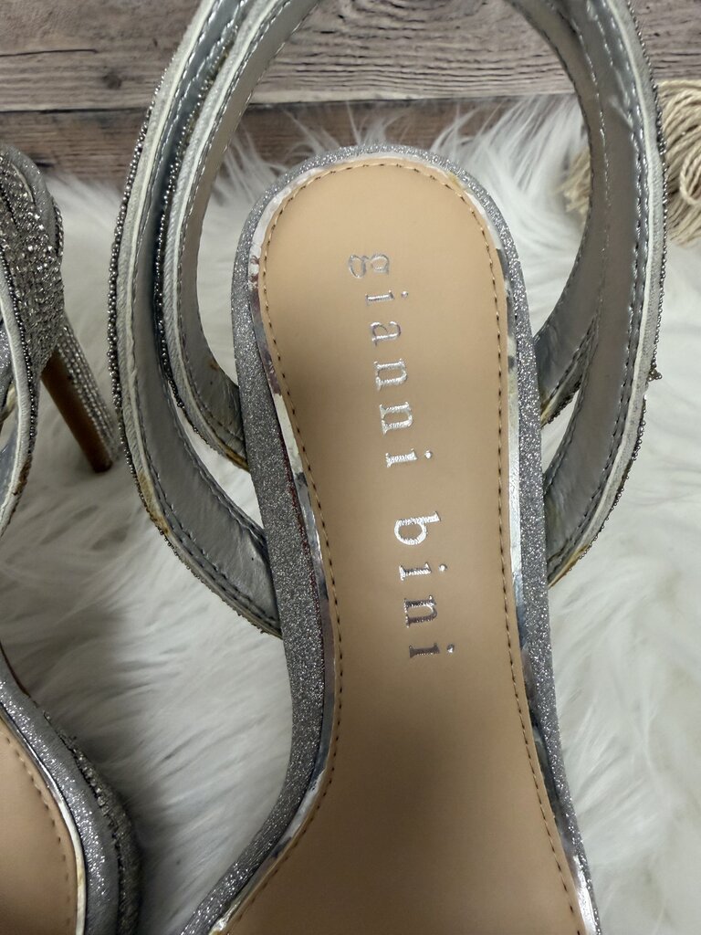 Gianni Bini Silver Embellished High Heels