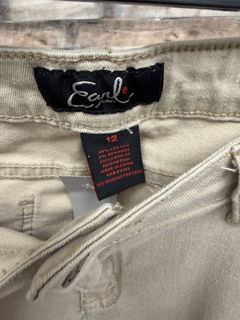 Earl Slim Fit Khaki Denim