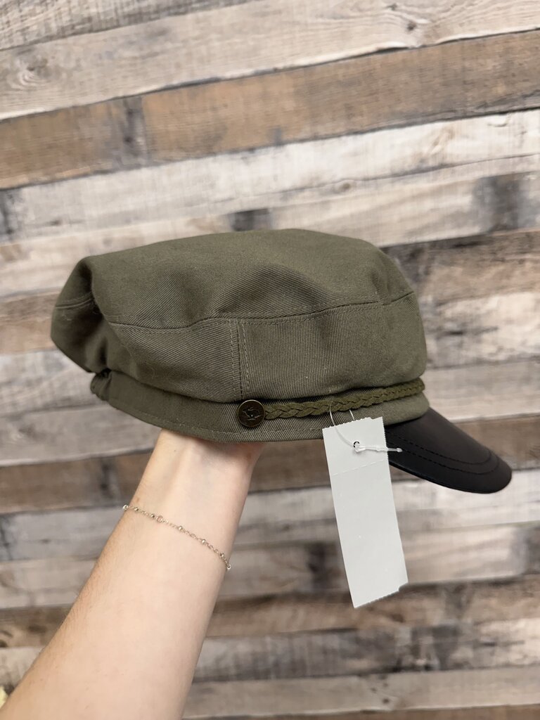 Peter Grimm Olive Green Newsboy Cap