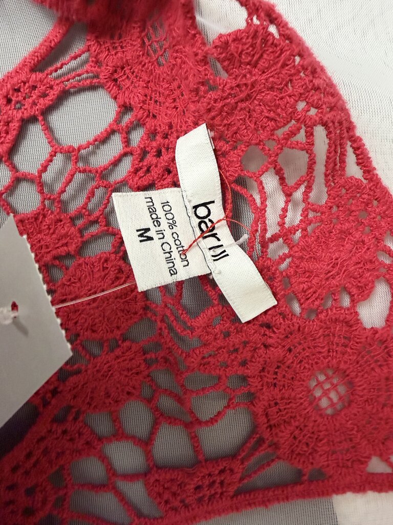 Bar 111 Red Crochet Tank Top