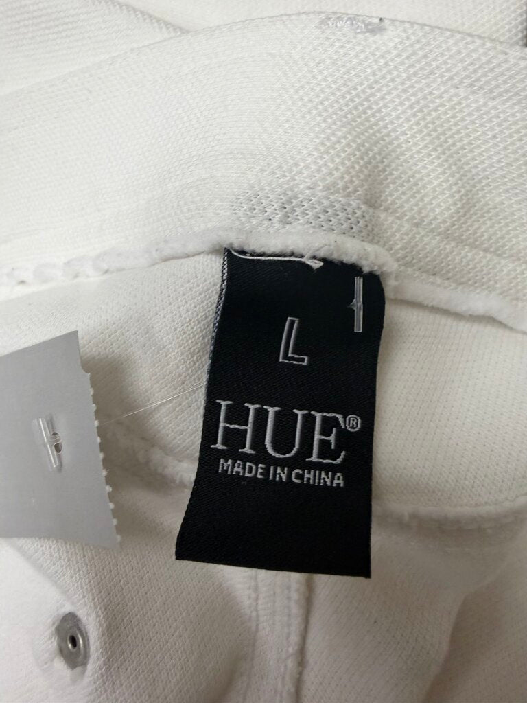HUE White Skinny Pull-On Jeans