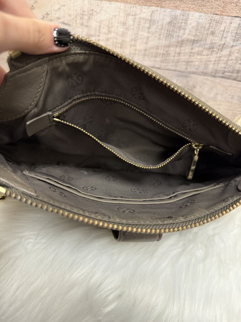 Tory Burch Meyer Chain Taupe Leather Crossbody