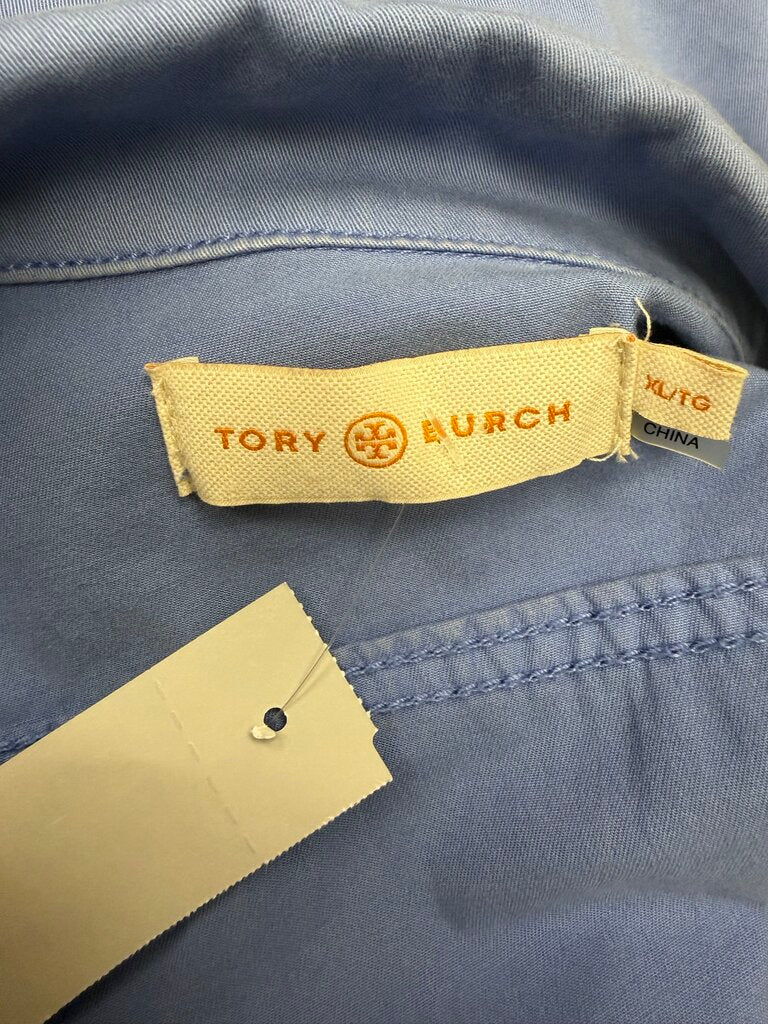 Tory Burch Periwinkle Cotton Denim Jacket