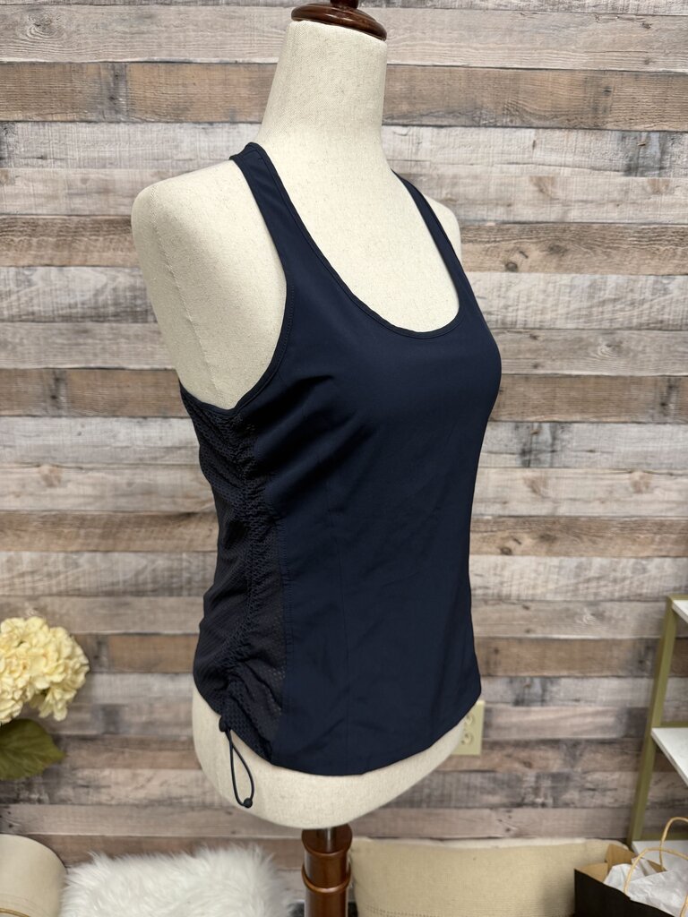 Athleta Navy Racerback Cinch Tank