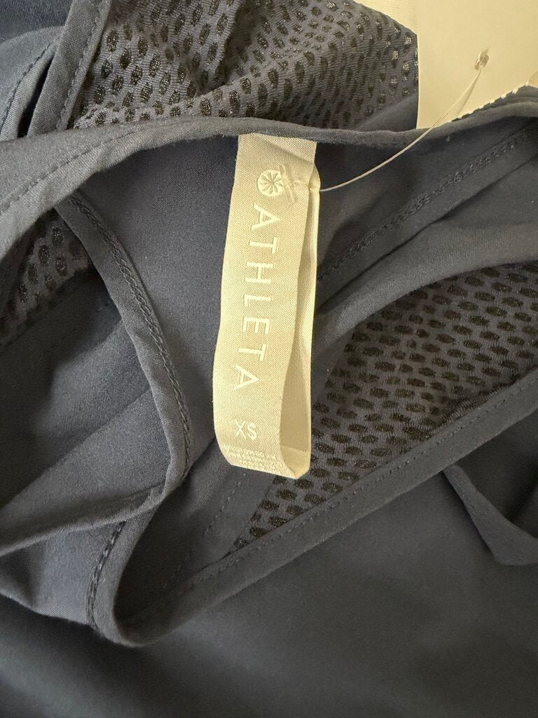 Athleta Navy Racerback Cinch Tank
