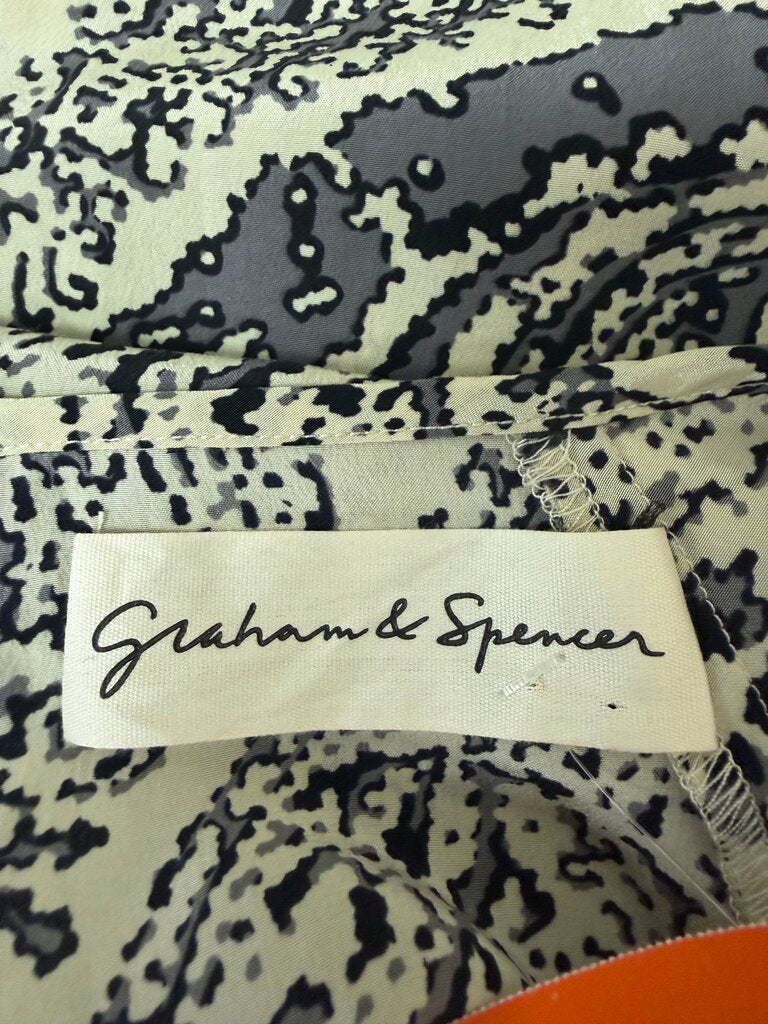 Graham & Spencer Paisley Damask Print Top L