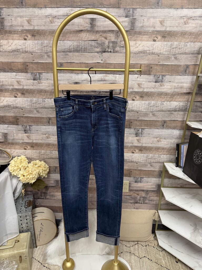 Citizens Of Humanity Dark Wash Skinny/Straight Leg Jeans 30