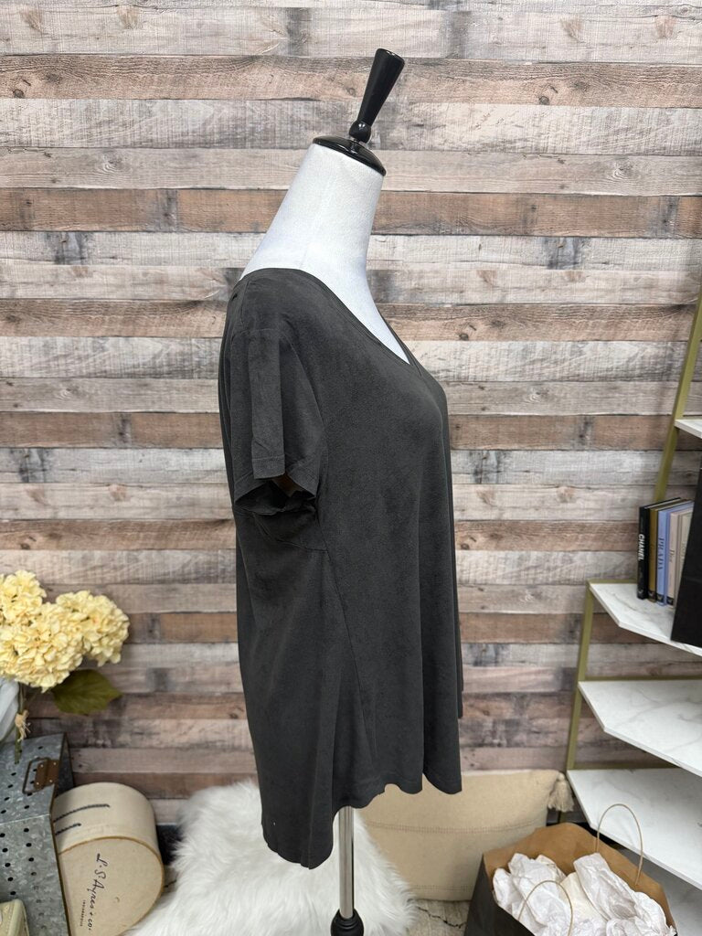 Dylan By True Grit Black Short Sleeve Top M