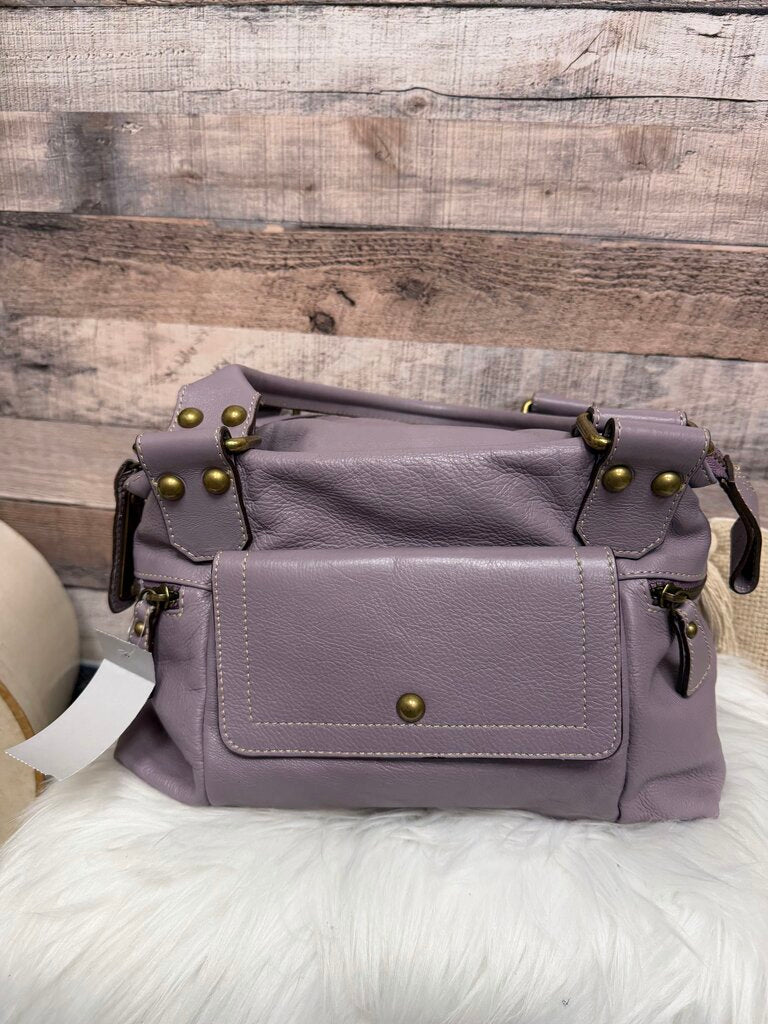 Toscan Brand Purple Leather Handbag