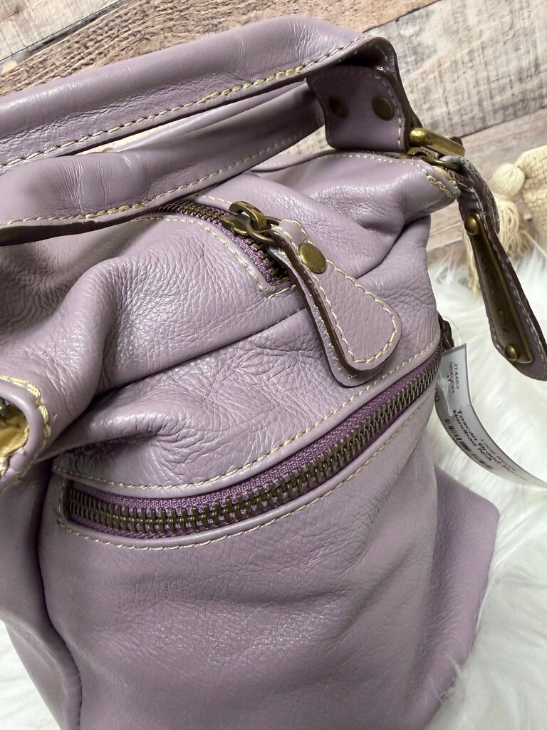 Toscan Brand Purple Leather Handbag