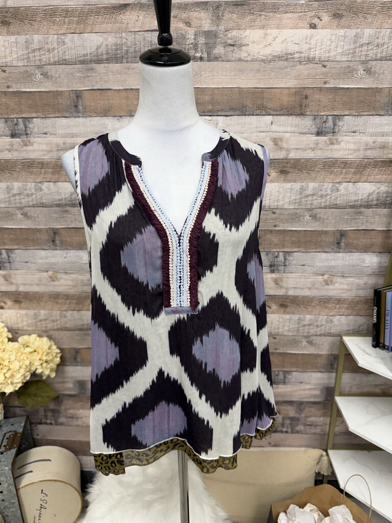 Scotch & Soda Maison Scotch Silk Sleeveless Top 2