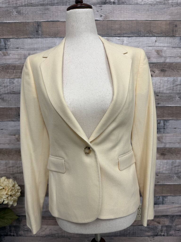 Cream 100% Wool Blazer