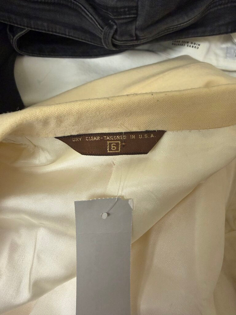 Cream 100% Wool Blazer