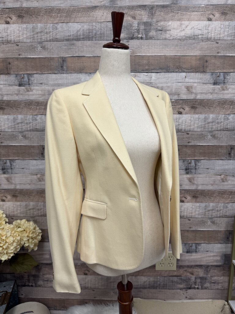 Cream 100% Wool Blazer